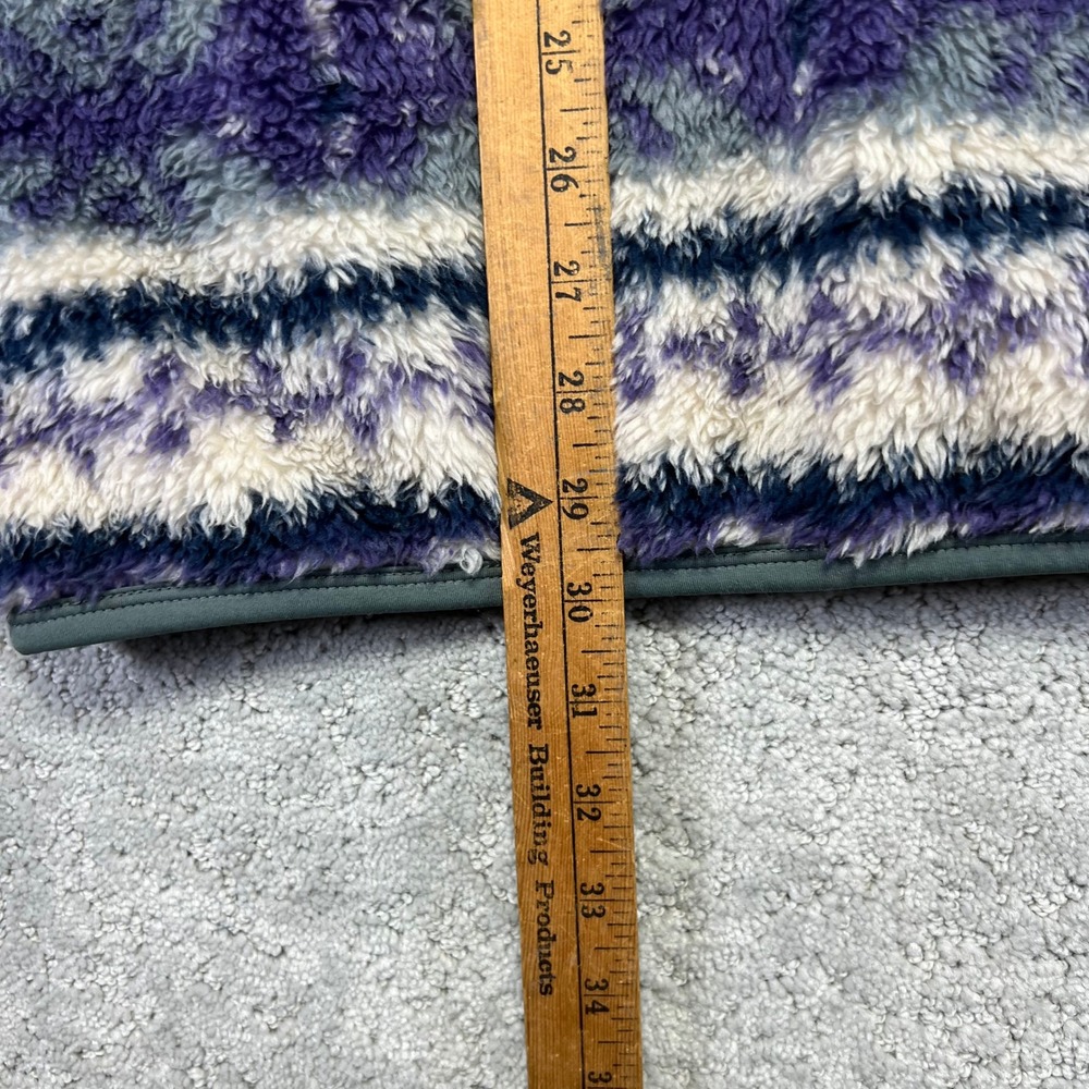 Beams Fleece Pullover Sweater Size Large Nordic Fair Isle Striped Crewneck Japan - Picture 12 of 14